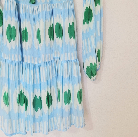 Oliphant Ikat dress with tassel drawstring Medium - Picture 5 of 8